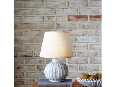 Beige Strip Pattern Lamp