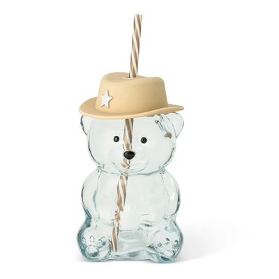 19oz Figural Cowboy Glass Bear Tumbler - White Star