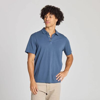 Life is Good Men's Solid Short Sleeve Crusher-LITE Polo