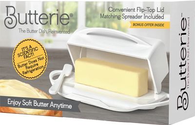 Butterie Original Flip-Top Butter Dish