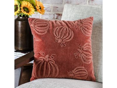 18” x 18" Auburn Pumpkin Pillow