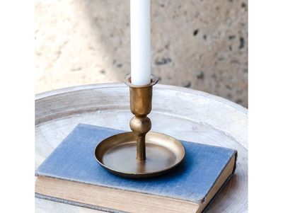 Mini Gold Plate Candle Holder