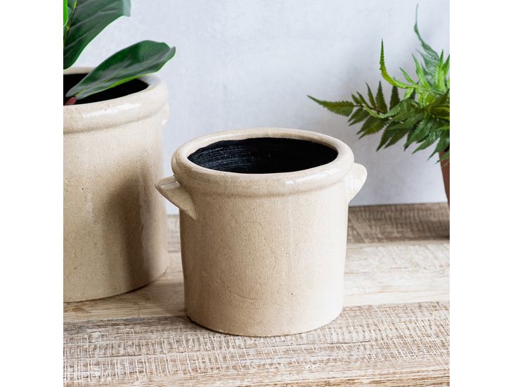 6” Two Handle Ceramic Crock