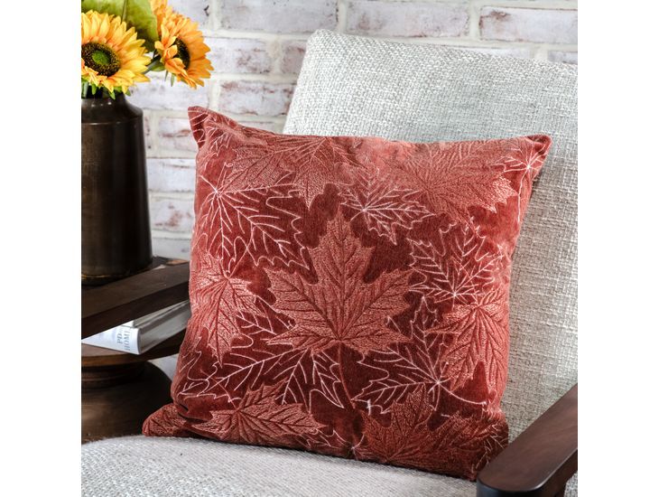 18” x 18" Auburn Leaves Pillow