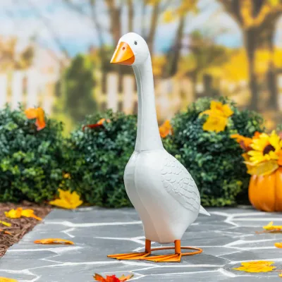 Giddy the Goose Statue, Metal - 21” Tall