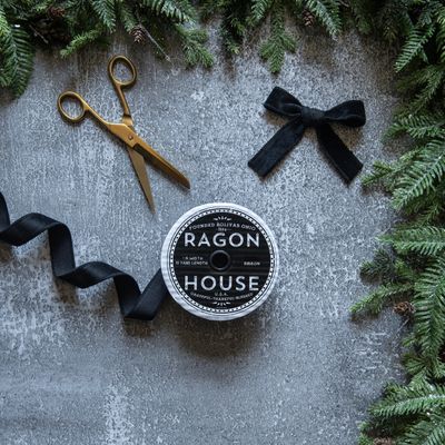1” Black Unwired Velvet Ribbon