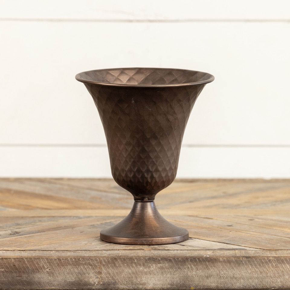 7.5" Flared Bronze Vase