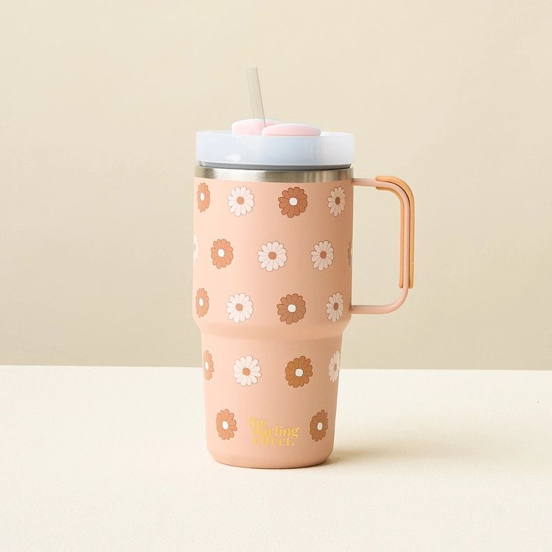 20 oz Mini On-The-Go-Darling Daisy Tan
