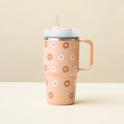 20 oz Mini On-The-Go-Darling Daisy Tan