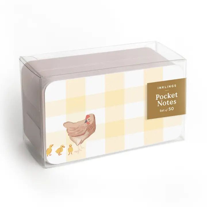 Pocket Notes™ - Hen and Chicks | Place or Note Card
