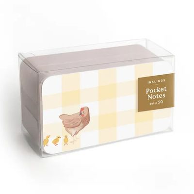 Pocket Notes™ - Hen and Chicks | Place or Note Card