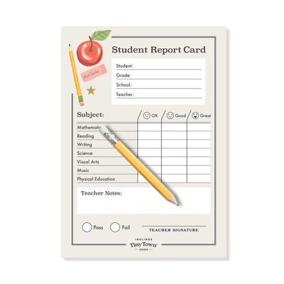 Inklings Tiny Town™ | Pretend  Play Notepad - Teacher Report Card
