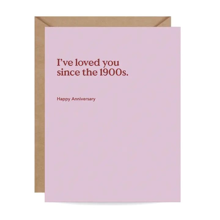 Since the 1900s Anniversary Love Card | Greeting Card