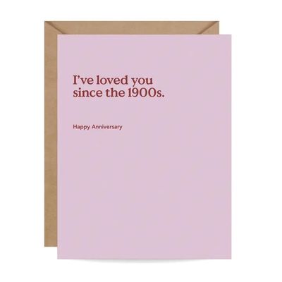 Since the 1900s Anniversary Love Card | Greeting Card