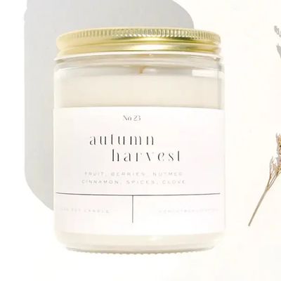 Autumn Harvest 9 oz Glass Candle