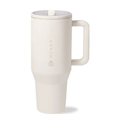 Cream HydroJug 32 oz Traveler Tumbler