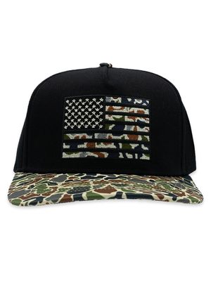 Simply Southern® Men's Black &amp; Camo Flag Hat