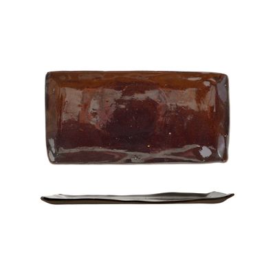 Reactive Crackle Stoneware Platter