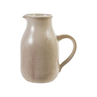 Reactive Crackle Stoneware Pitcher, Reactive Crackle