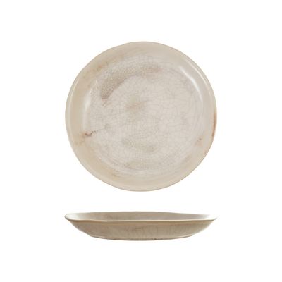 Reactive Crackle Glaze Stoneware Bowl