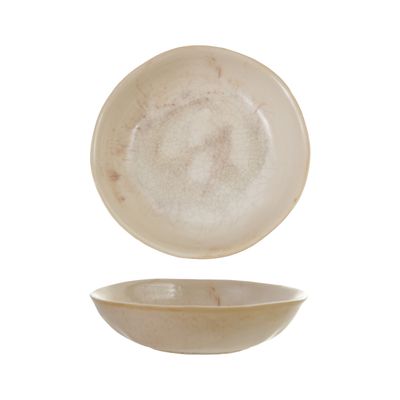 Reactive Crackle Glaze Stoneware Bowl
