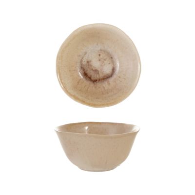 Reactive Crackle Glaze Stoneware Bowl
