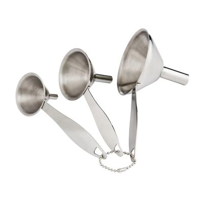 Kitchen Condiment Funnels with Handle, Set of 3