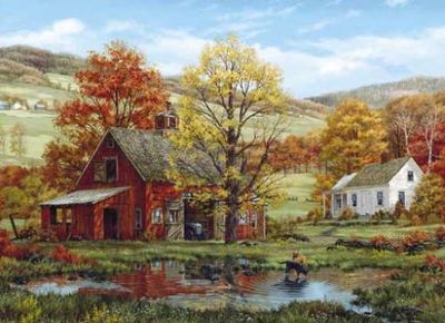 Friends in Autumn - 1000 Piece Jigsaw Puzzle
