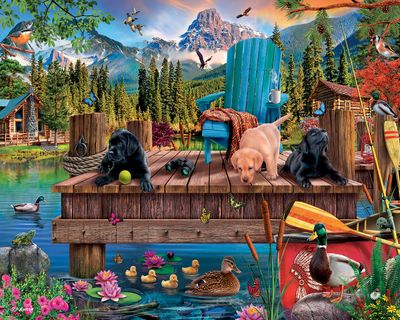 Dock Dogs - 1000 Piece Jigsaw Puzzle