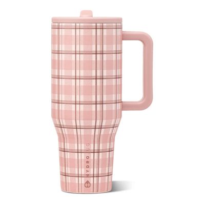 Pillow Talk Plaid HydroJug 32 oz Traveler Tumbler