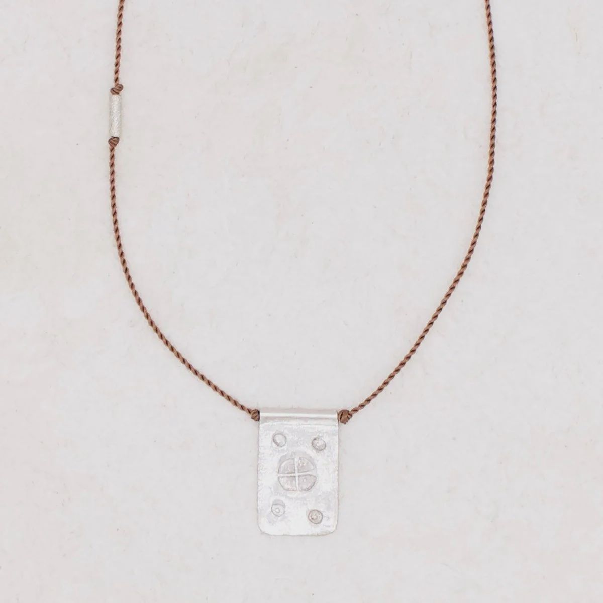 River Song - Sterling Silver Rectangle Talisman Necklace