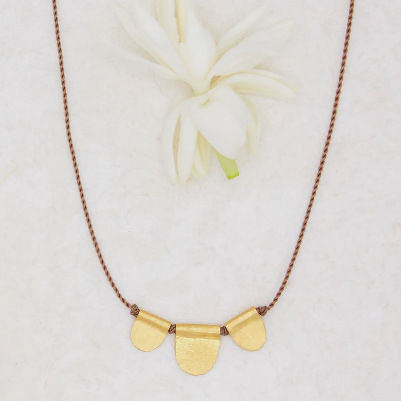 River Song - 14 Karat Gold Scallop Talisman Necklace