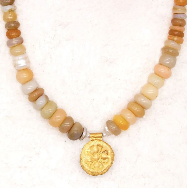 River Song - Ethiopian Fire Opal Talisman Necklace