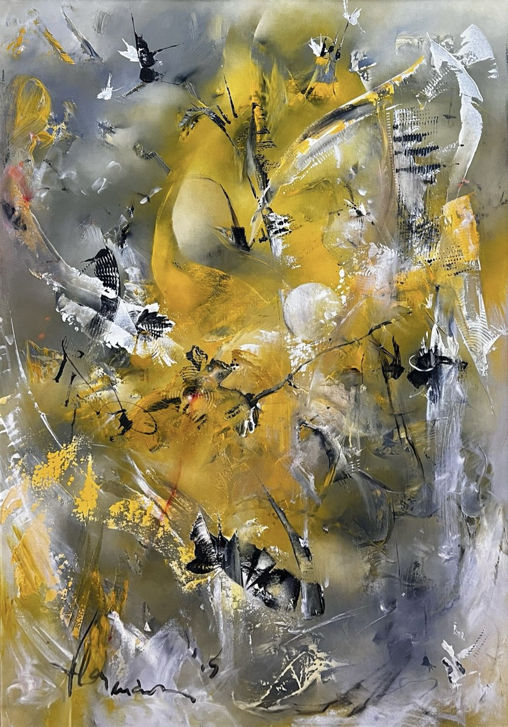 Before The Rain 34&quot;x48&quot; - Dina Herrmann