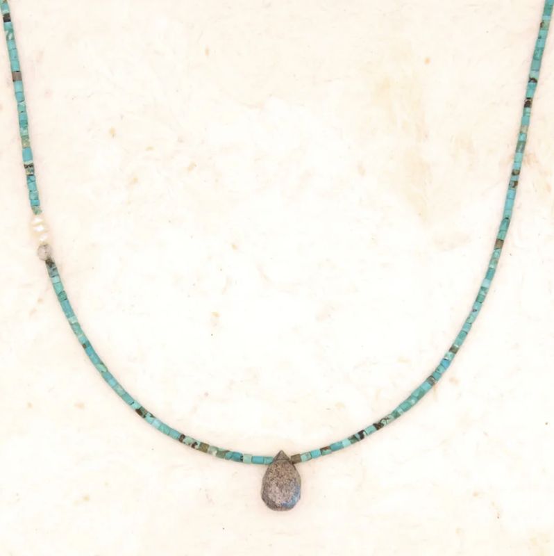 River Song - Labradorite Gem Briolette Necklace