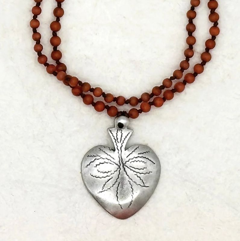 Antique Knotted Red Coral Necklace