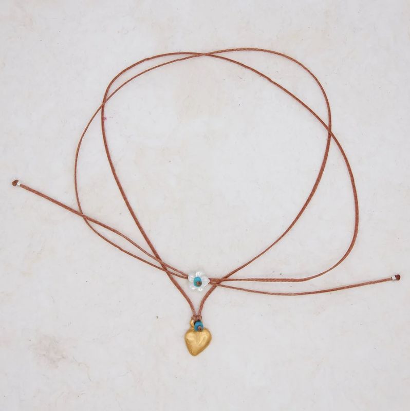 River Song - Golden Sweetheart Necklace