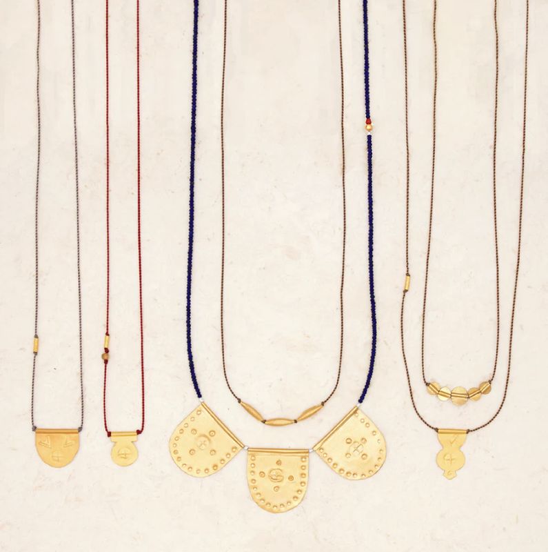 River Song - Golden Halfmoon Talisman Necklace
