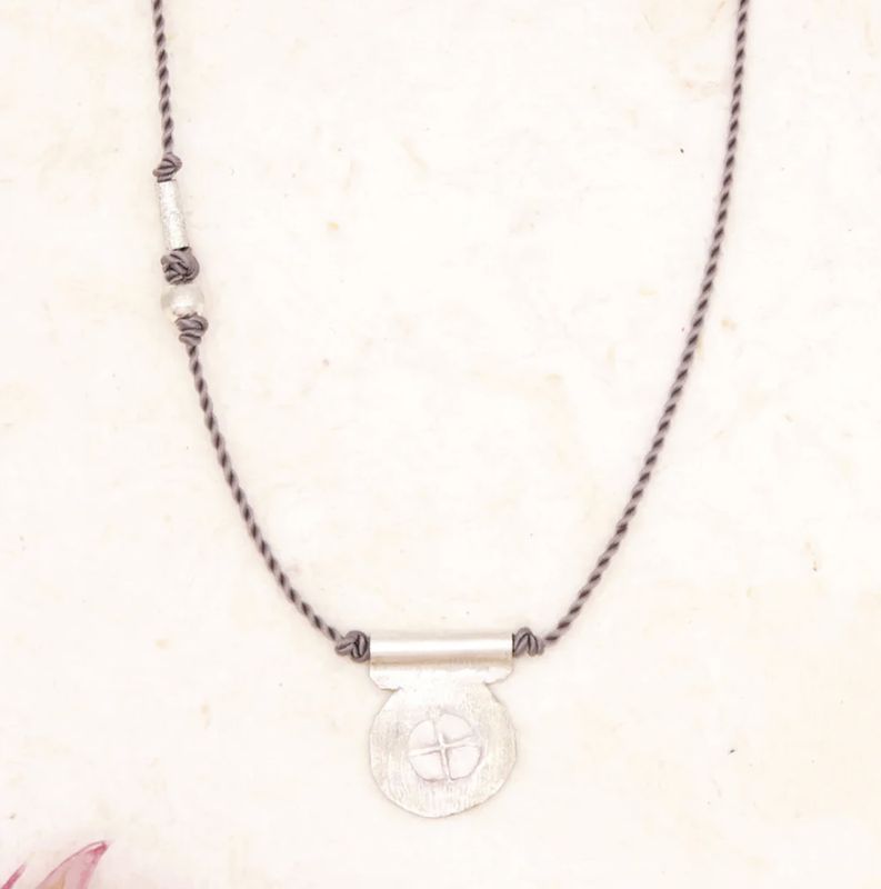 Sterling Silver Circle Talisman Necklace