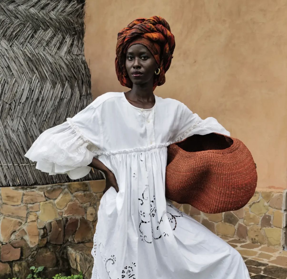 Pebble Art Basket - Baba