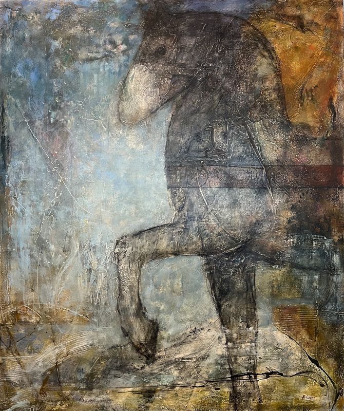 Gallant 55" x 46" - Randall Lagro