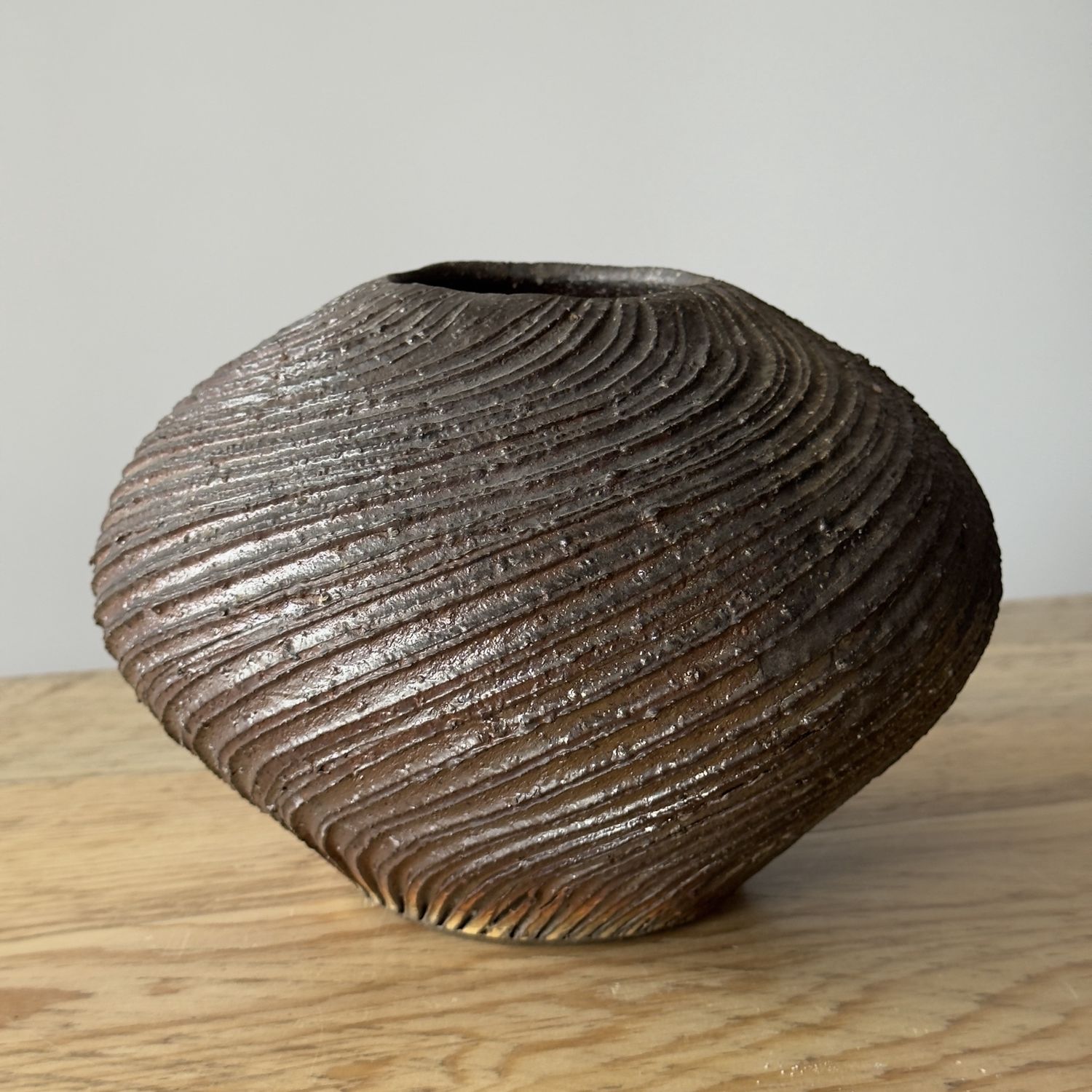 Kazuya Ishida - Oval Spiral Jar