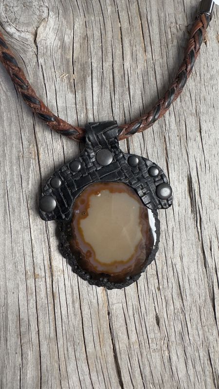 Agate Slab Necklace - KH