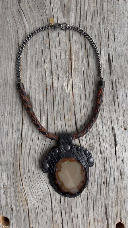 Agate Slab Necklace - Kelly Horrigan