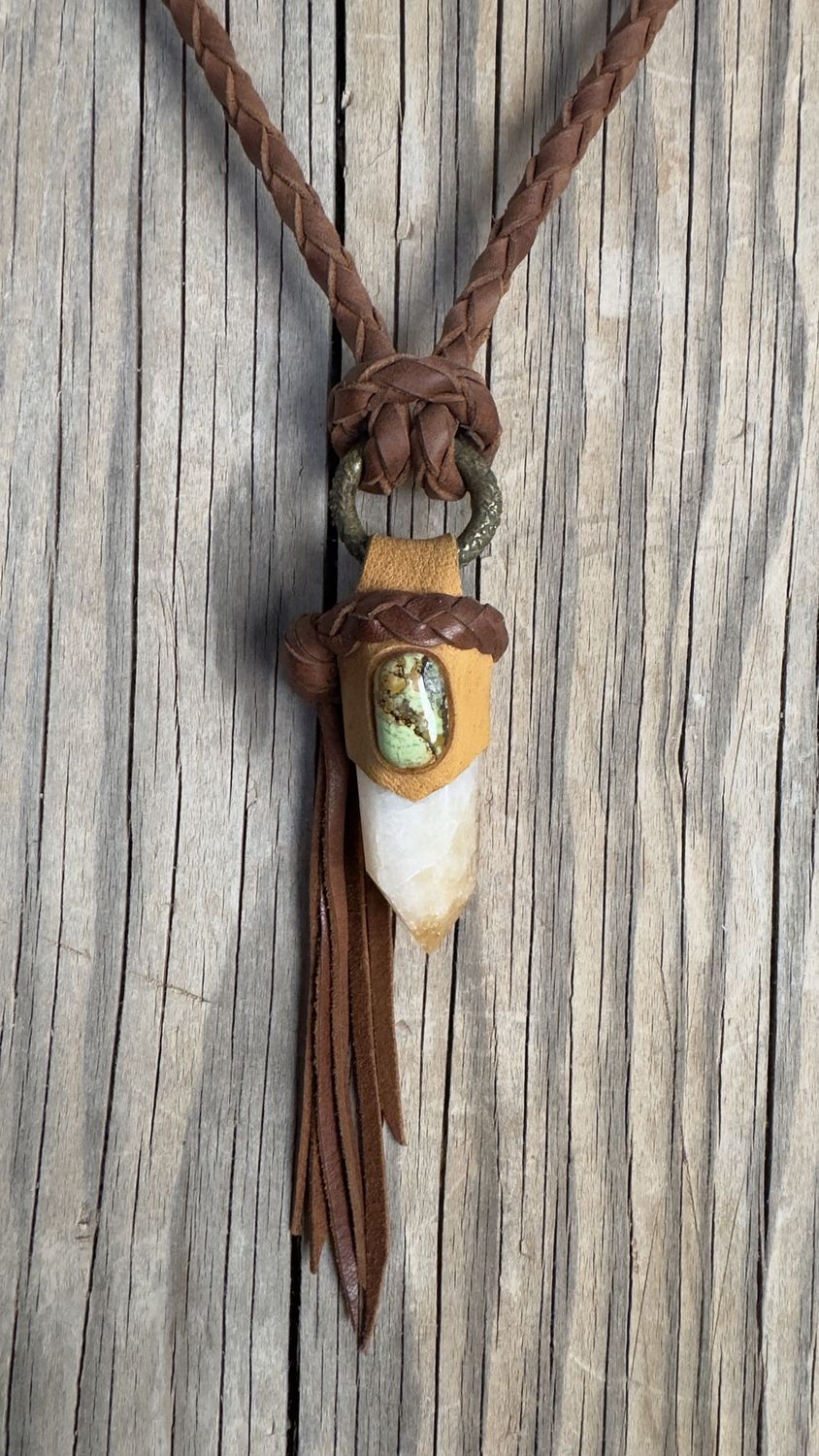 Citrine &amp; Gaspeite Necklace - KH