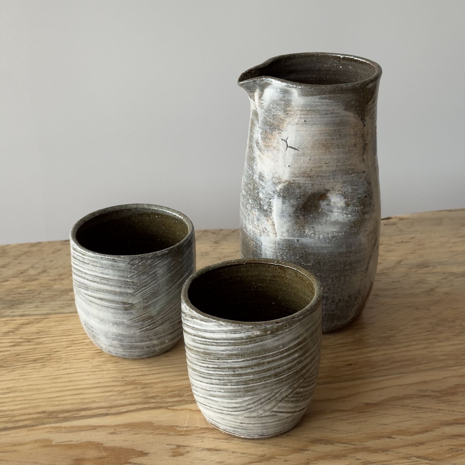 Jamille Cucci - Wild Clay Pitcher and Cups