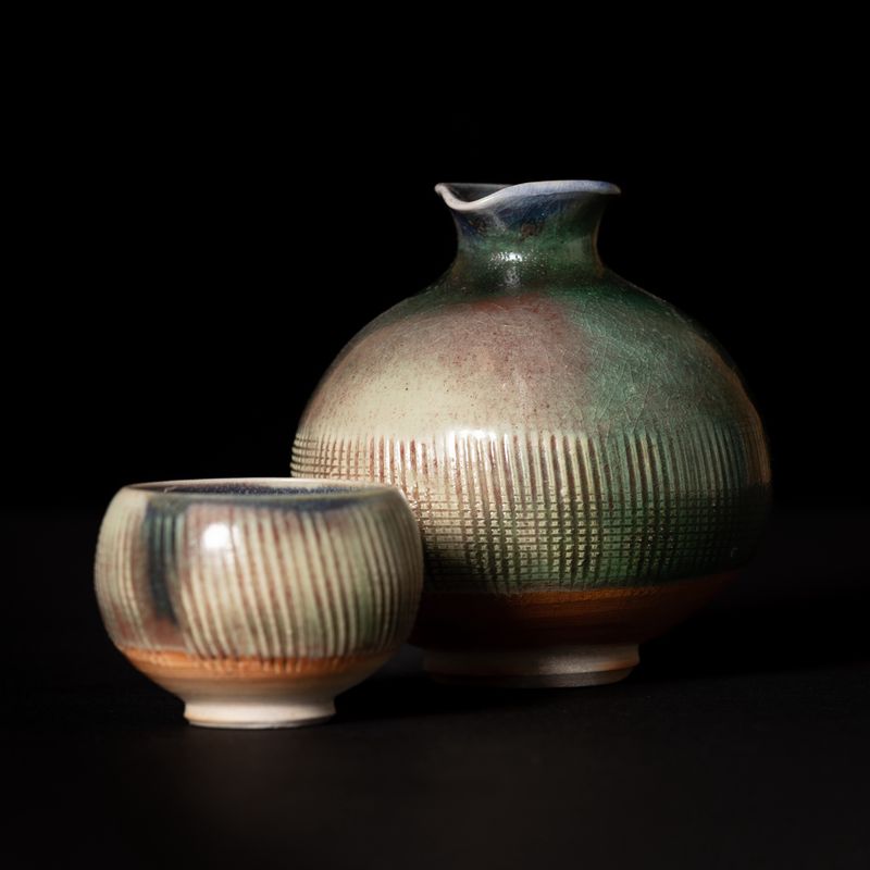 Jamille Cucci - Sake Bottle and Cup