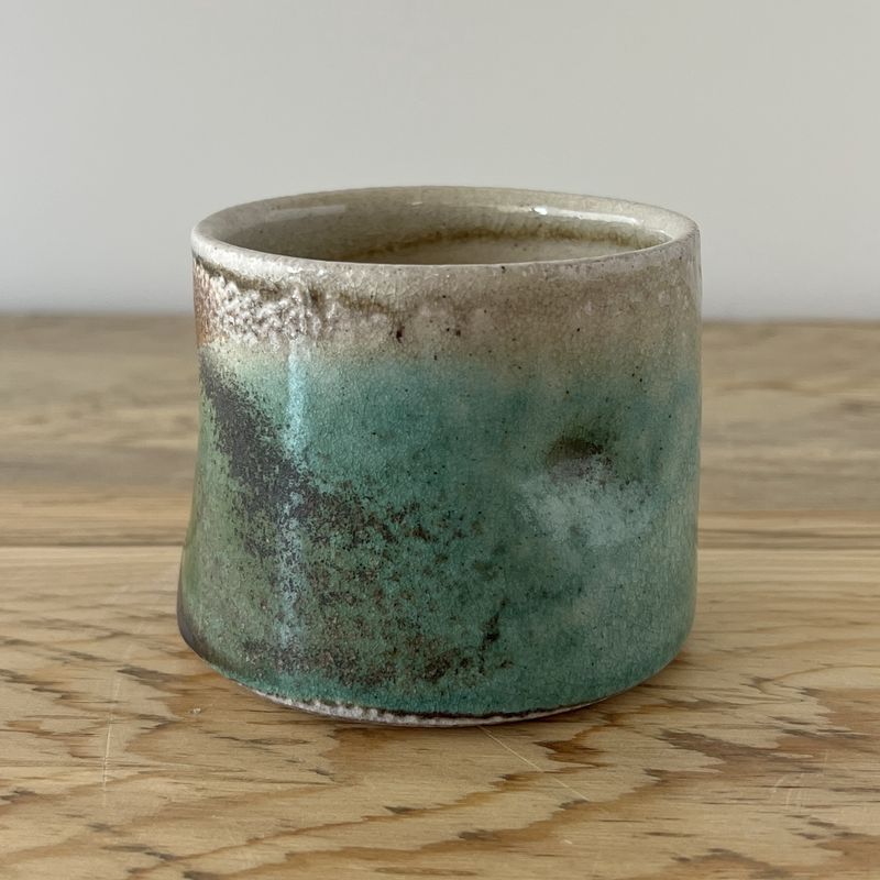 Brandie Bradford - Wood Fired Cup (Green &amp; Brown)
