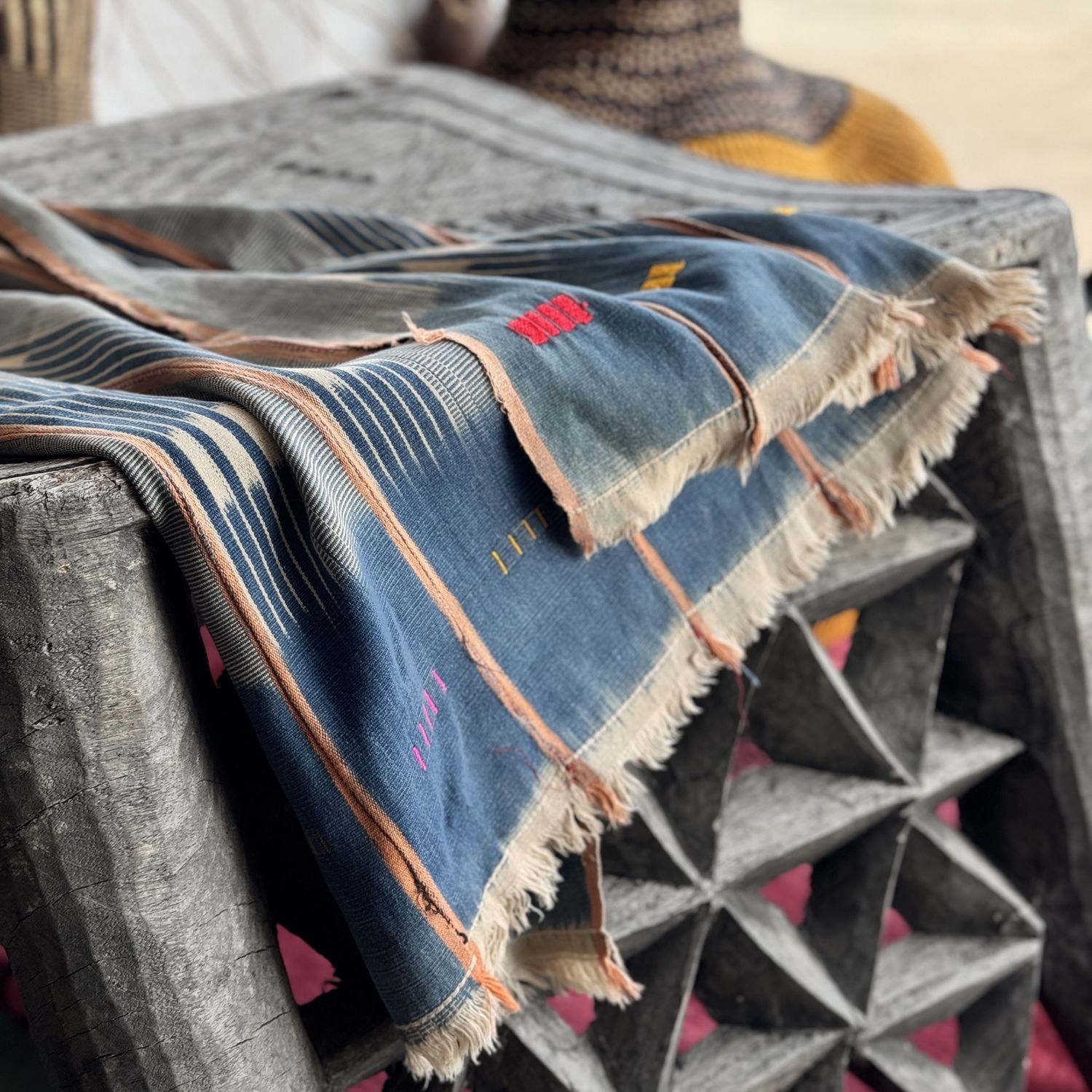 Vintage Ikat Textile, Mali - Bintou