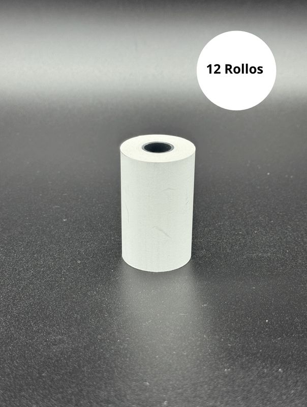 Rollo Termico 56 mm x 35 mm, 12 rollos
